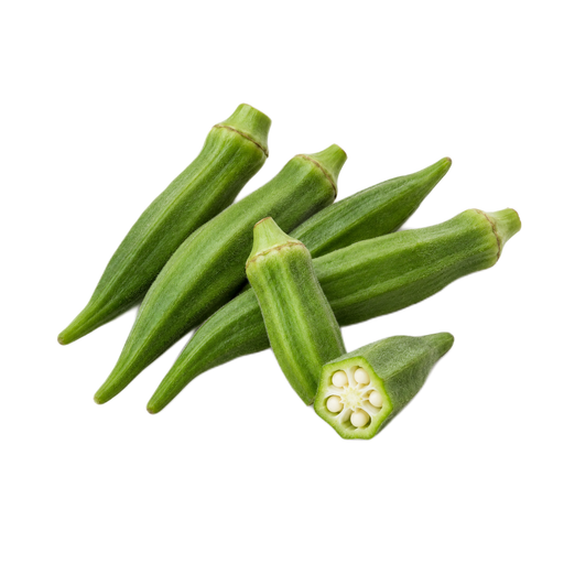 Illustration of Okra, raw