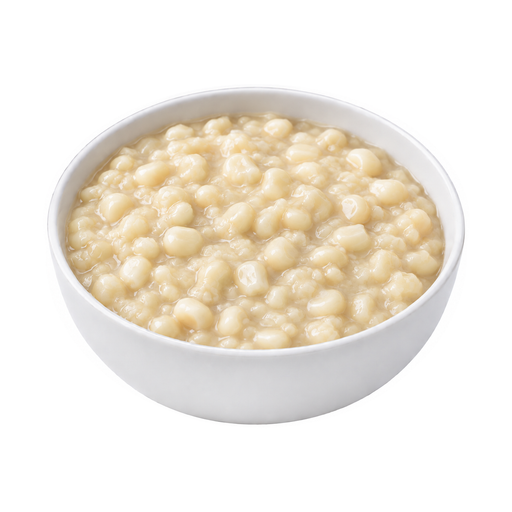 Ilustração de Milho-doce branco, enlatado, cremoso, conserva tradicional