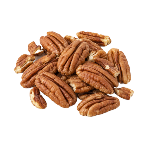 Illustration of Nuts, pecans, dry roasted, with salt added