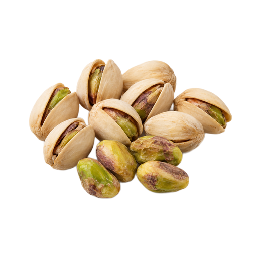Illustration of Nuts, pistachio nuts, dry roasted, with salt added