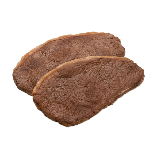 Ilustración de Carne de res, cuarto trasero, filete del corte top round, carne magra y grasa separables, recortada hasta 1/8 de pulgada de grasa externa, todas las categorías de calidad, asada bajo calor directo