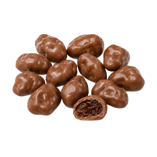 Ilustración de Pasas cubiertas de chocolate con leche