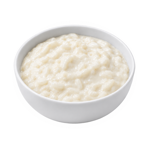 Illustration of Puddings, rice, dry mix, prepared with 2% milk