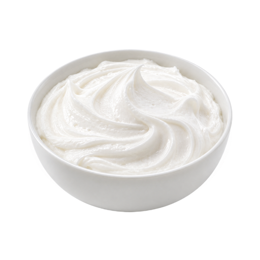 Illustration of Frostings, white, fluffy, dry mix, prepared with water