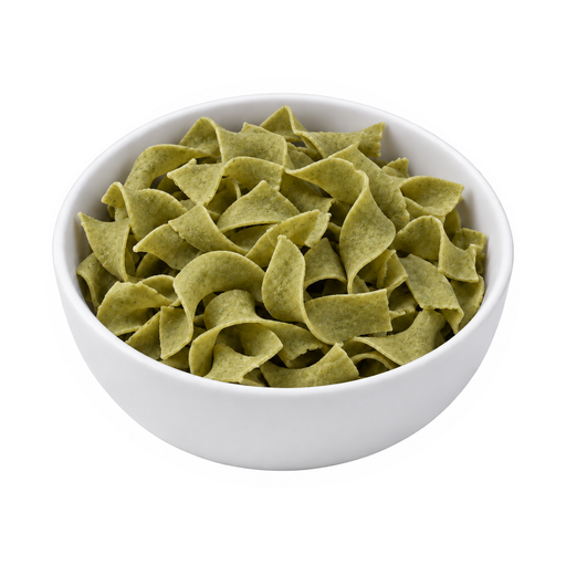 Illustration of Noodles, egg, spinach, enriched, dry