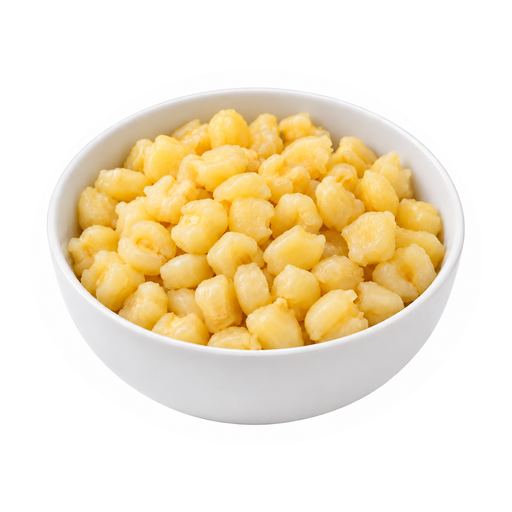 Illustration of Hominy, canned, yellow