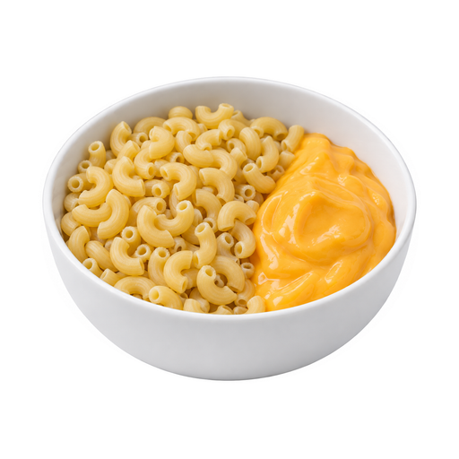 Illustration of Macaroni and cheese, box mix with cheese sauce, unprepared