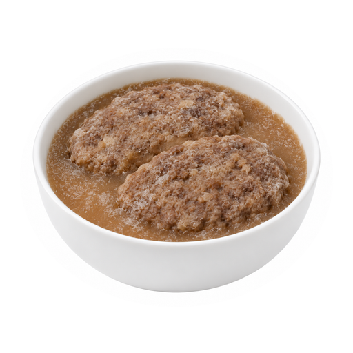 Illustration of HUNGRY MAN, Salisbury Steak With Gravy, frozen, unprepared