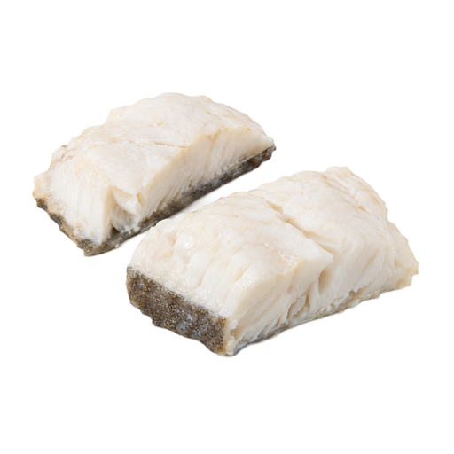 Illustration of Fish, halibut, cooked, with skin (Alaska Native)