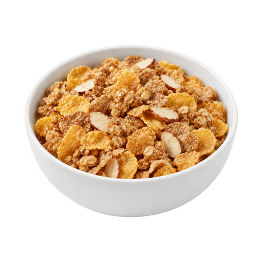 Ilustración de Cereal listo para comer, POST, HONEY BUNCHES OF OATS, con almendras