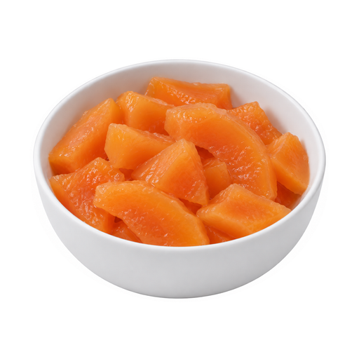 Illustration of Papaya, canned, heavy syrup, drained