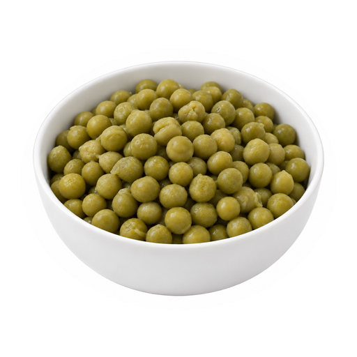 Illustration of Peas, green (includes baby and lesuer types), canned, drained solids, unprepared