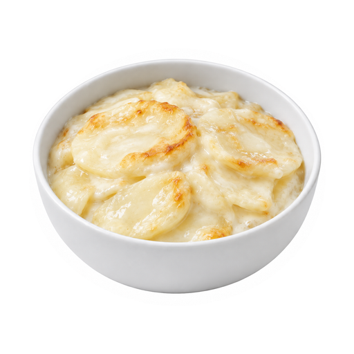 Illustration of Potatoes, scalloped, home-prepared with butter