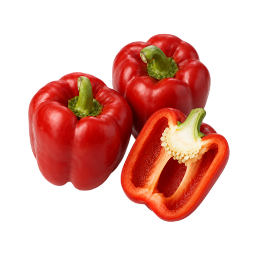 Illustration of Peppers, sweet, red, raw