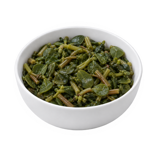 Illustration of Purslane, cooked, boiled, drained, with salt
