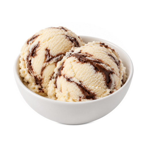 Illustration of Ice creams, BREYERS, No Sugar Added, Vanilla Fudge Twirl
