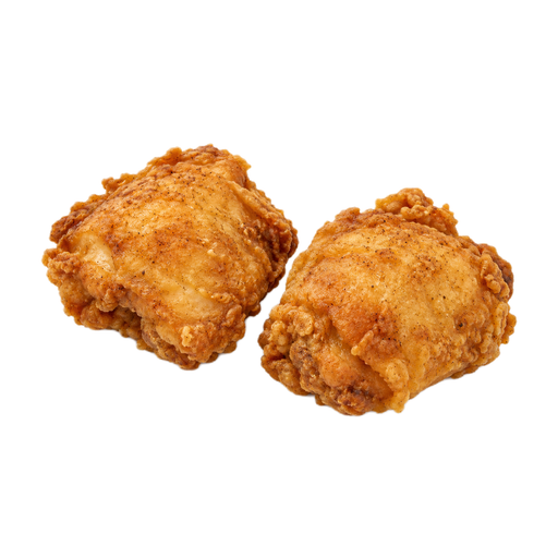 Illustration of KFC, Fried Chicken, ORIGINAL RECIPE, Thigh, meat and skin with breading