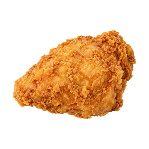 Illustration of KFC, Fried Chicken, EXTRA CRISPY, Breast, meat and skin with breading