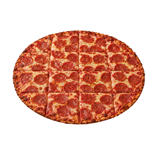 Ilustración de Pizza de pepperoni DOMINO'S de 14 pulgadas, masa fina crujiente
