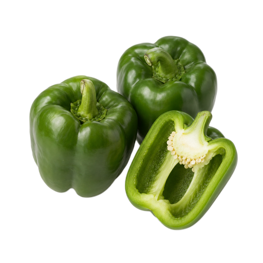 Illustration of Peppers, sweet, green, raw