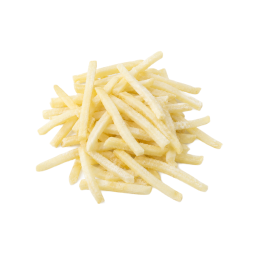 Illustration of Potatoes, french fried, shoestring, salt added in processing, frozen, as purchased