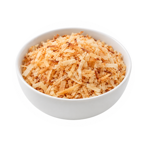 Illustration of Nuts, coconut meat, dried (desiccated), toasted