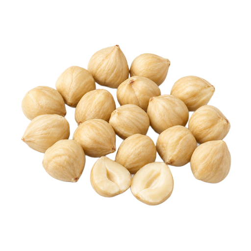 Illustration of Nuts, hazelnuts or filberts, blanched