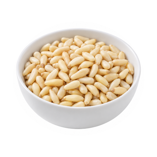Illustration of Nuts, pine nuts, dried