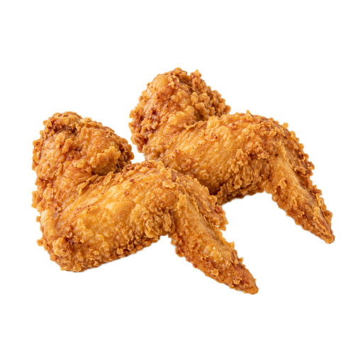 Illustration of POPEYES, Fried Chicken, Mild, Wing, meat and skin with breading