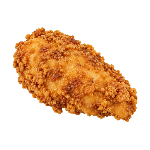 Illustration of Fast Foods, Fried Chicken, Breast, meat and skin and breading