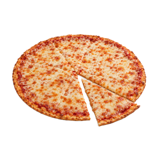 Ilustração de Pizza DIGIORNO, cobertura de queijo, massa fina crocante, congelada, assada