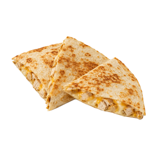 Ilustración de Comida rápida, quesadilla con pollo