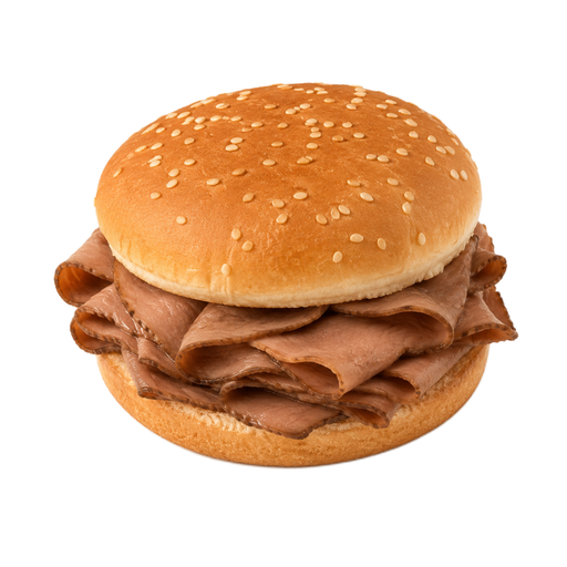 Ilustração de ARBY'S, sanduíche clássico de rosbife
