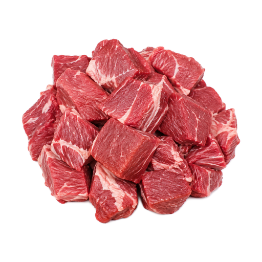 Ilustración de Carne de res, delantero (chuck) para guisar, carne magra y grasa separables, categoría Choice, cruda