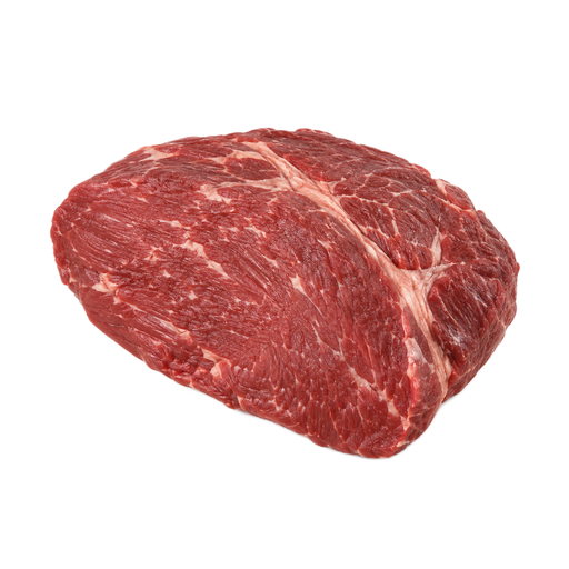 Ilustración de Carne de res, paleta para estofar o filete, sin hueso, carne magra y grasa separables, recortada hasta 0 pulgadas de grasa externa, categoría Select, cruda