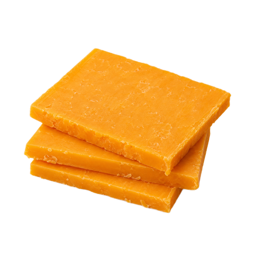 Ilustración de Queso cheddar de sabor intenso, en lonchas