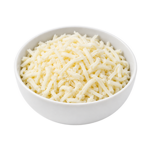 Ilustração de Queijo muçarela de baixa umidade, parcialmente desnatado, ralado