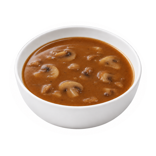 Illustration of Gravy, mushroom, canned