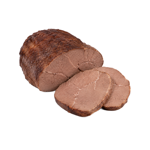 Ilustração de Carne bovina, miolo do dianteiro (chuck eye), peça para assar, corte America's Beef Roast, sem osso, carne magra e gordura separáveis, aparada até 0 polegadas de gordura externa, classificação Select, assada no forno