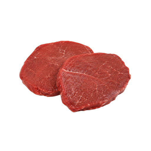 Ilustración de Carne de res, delantero (chuck), filete del corte mock tender, sin hueso, carne magra y grasa separables, recortada hasta 0 pulgadas de grasa externa, categoría Select, cruda