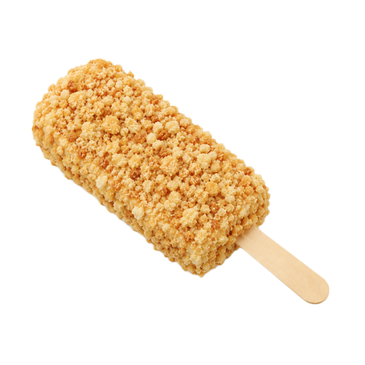 Illustration of Ice cream bar, stick or nugget, with crunch coating