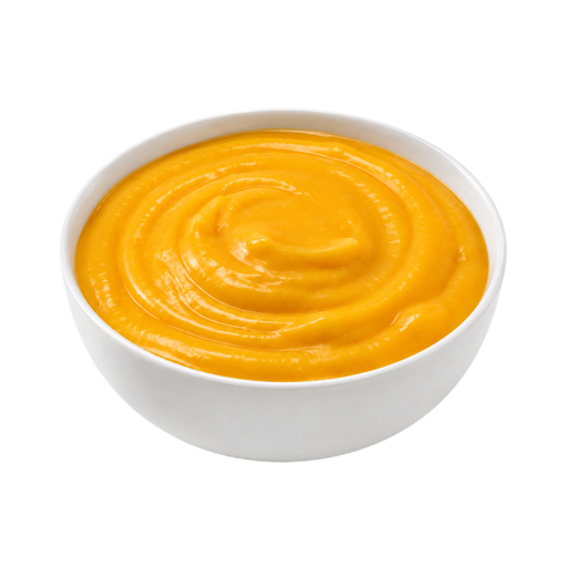 Ilustración de Alimento infantil, postre de fruta, mango con tapioca