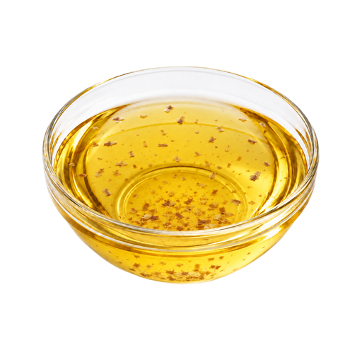 Illustration of Oil, flaxseed, contains added sliced flaxseed