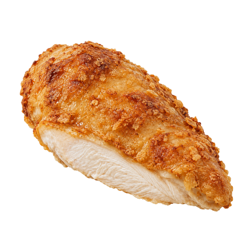 Ilustración de Pollo de engorde, carne clara, carne y piel, cocinado, frito, enharinado