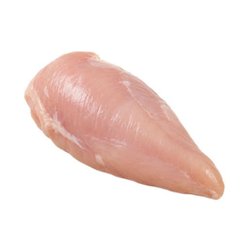 Ilustración de Pollo de engorde, carne clara, solo carne, crudo