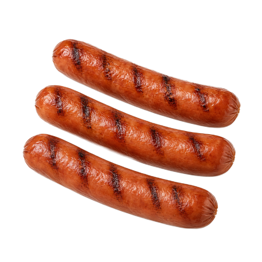 Illustration of Frankfurter, meat and poultry, cooked, grilled