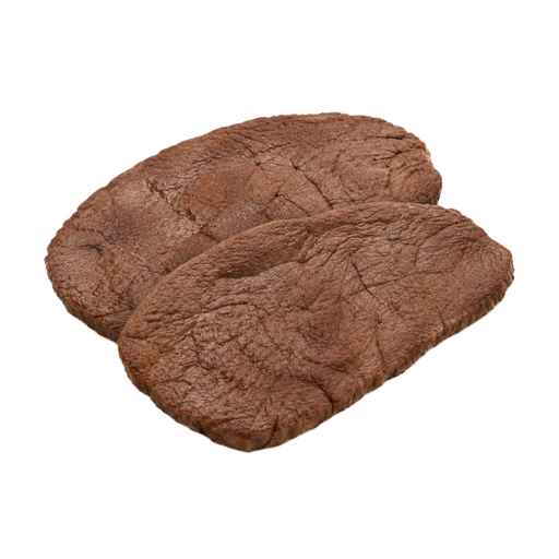 Ilustração de Carne bovina, quarto traseiro, bife do corte top round, somente carne magra separável, aparada até 1/8 de polegada de gordura externa, todas as classificações de qualidade, grelhada sob calor direto