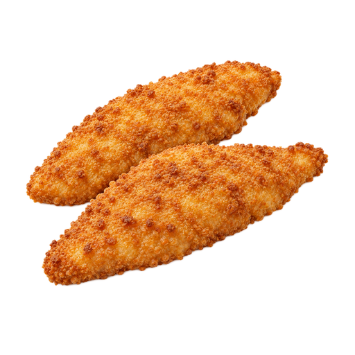 Illustration of Fish, croaker, Atlantic, cooked, breaded and fried