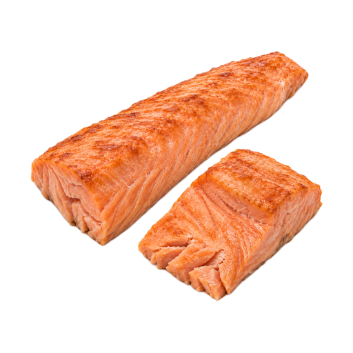 Illustration of Fish, salmon, chinook, cooked, dry heat