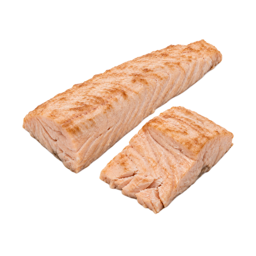 Illustration of Fish, salmon, chum, cooked, dry heat